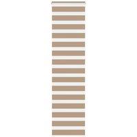 Berkfield Home Zebra Blind Sand Brown 60x230 cm Fabric Width 55.9 cm Polyester