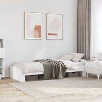 Berkfield Home Bed Frame without Mattress White 100x200 cm Engineered Wood