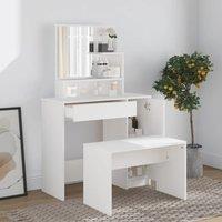 Berkfield Home Dressing Table Set White 86.5x35x136 cm