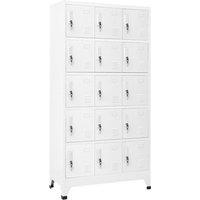 Berkfield Home Locker Cabinet Light Grey 90x40x180 cm Steel | Size: 90 x 40 x 180 cm