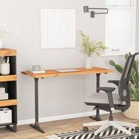 Berkfield Home Desk Top 110x50x2.5 cm Rectangular Solid Wood Acacia in Brown