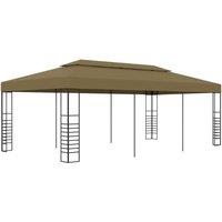 Berkfield Home Garden Gazebo 6x3x2.7 m Taupe 180 g/m in Beige