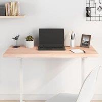Berkfield Home Table Top 100x50x(2-4) cm Untreated Solid Wood Oak in Brown