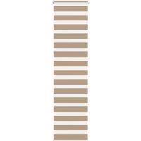 Berkfield Home Zebra Blind Sand Brown 55x230 cm Fabric Width 50.9 cm Polyester