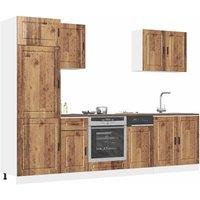 Berkfield Home 7 Piece Kitchen Cabinet Set Kalmar Old Wood Engineered Wood in Brown