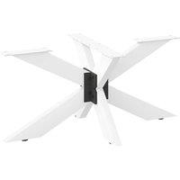 Berkfield Home Coffee Table Leg Spider Shape White 98x58x(42-43) cm Steel
