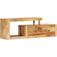 Berkfield Home TV Cabinet 120x30x40 cm Solid Mango Wood in Brown | Size: 120 x 30 x 40 cm