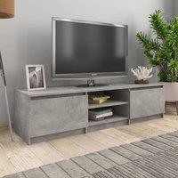 Berkfield Home TV Cabinet Concrete Grey 140x40x35.5 cm Engineered Wood