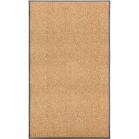 Berkfield Home Doormat Washable Cream 90x150 cm