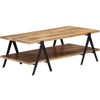 Berkfield Home Coffee Table 115x60x40 cm Solid Mango Wood in Brown | Size: 115 x 60 x 40 cm