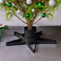 Berkfield Home Christmas Tree Stand Black 47x47x13.5 cm
