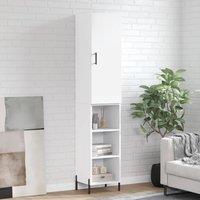 Berkfield Home Highboard White 34.5x34x180 cm Engineered Wood