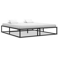 Berkfield Home Bed Frame Black Metal 140x200 cm