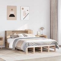 Berkfield Home Bookcase Bed without Mattress 120x190 cm Small Double Solid Wood in White