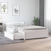 Berkfield Home Bed Frame with Drawers White 90x190 cm Single