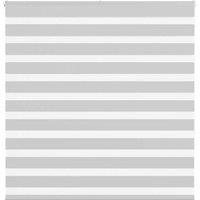 Berkfield Home Zebra Blind Light Grey 150x150 cm Fabric Width 145.9 cm Polyester