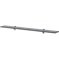 Berkfield Home Floating Shelf Glass 90x20 cm 8 mm in Black