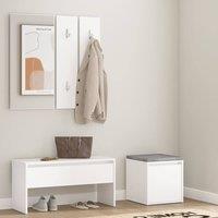 Berkfield Home Hallway Furniture Set White Engineered Wood
