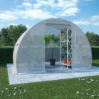 Berkfield Home Greenhouse 4.5m≤ 300x150x200 cm in White | Size: 300 x 150 x 200 cm