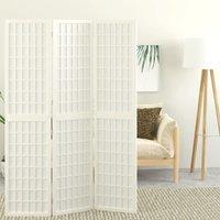 Berkfield Home Folding 3-Panel Room Divider Japanese Style 120x170 cm White