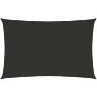 Berkfield Home Sunshade Sail Oxford Fabric Rectangular 5x8 m Anthracite in Black