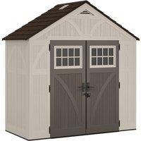 Rowlinsons 8 x 4 Tremont Shed - Resin - L124 x W255 x H262 cm in Beige
