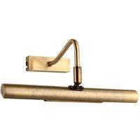 Netlighting Linton 2 Light Picture Wall LightAntique Brass G9 in Gold