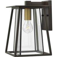 Netlighting Walker 1 Light Medium Outdoor Wall Lantern Bronze IP44 E27