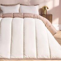 OHS Soft Coverless 10.5 TOG Duvet Set Pillowcase Quilted Cover in Ivory | Size: King