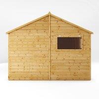 Mercia Premium Shiplap Reverse Apex Workshop - L322.7 x W427.4 x H250.3 cm in Light Tan