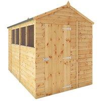 Mercia 10 x 6 Feet Shiplap Apex Shed - L296.6 x W190.5 x H222.2 cm - Brown in Natural