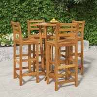 Berkfield Home 5 Piece Garden Bar Set Solid Wood Acacia in Brown