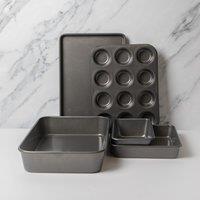 MasterClass 5pc Non-Stick Baking & Roasting Set in Charcoal