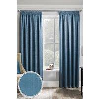Enhanced Living 'Matrix' Teal - Tape Top Thermal Noise Reducing Dim Out Curtains - Pair | Size: 229 cm width x 137 cm drop