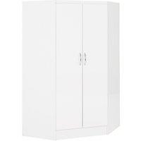 Seconique Nevada 2 Door Corner Wardrobe in White
