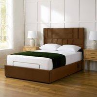 PARADISE BEDS LTD Electric Adjustable Panel Mobility Bed with Headboard & Mattress in Dark Brown | Size: Small Double