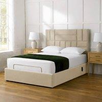 PARADISE BEDS LTD Electric Adjustable Panel Mobility Bed with Headboard & Mattress in Beige | Size: Small Double