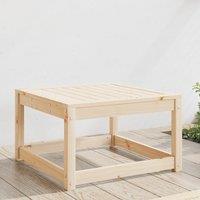 Berkfield Home Garden Footstool Solid Wood Pine in Brown