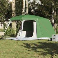 Berkfield Home Camping Tent with Porch Dome 5-Person Green Waterproof