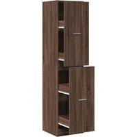 Berkfield Home Apothecary Cabinet Brown Oak 40x41x174.5 cm Engineered Wood in Brown