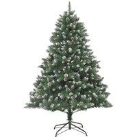 Berkfield Home Artificial Christmas Tree with Stand 180 cm PVC in Green