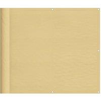 Berkfield Home Balcony Screen Sand 90x500 cm 100% Polyester Oxford in Beige