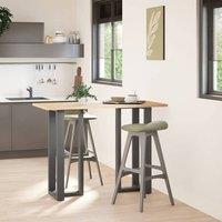 Berkfield Home Bar Table Legs T-Shaped 2 pcs Anthracite 50x35x(100-101) cm Steel in Dark Grey