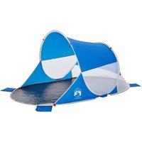 Berkfield Home Beach Tent Azure Blue Pop-up Waterproof