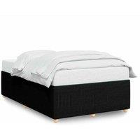 Berkfield Home Bed Frame without Mattress Black Double Fabric