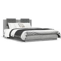 Berkfield Home Bed Frame without Mattress Grey Sonoma 140x200 cm