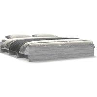 Berkfield Home Bed Frame Frame Grey Sonoma 180x200 cm Super King Wood