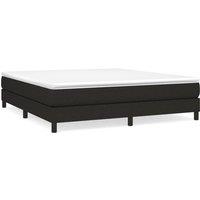Berkfield Home Box Spring Bed Frame Black 180x200 cm Super King Fabric