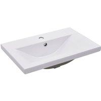 Berkfield Home Built-in Basin 61x39.5x18.5 cm Ceramic White