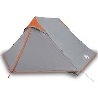 Berkfield Home Camping Tent 2-Person Grey Waterproof